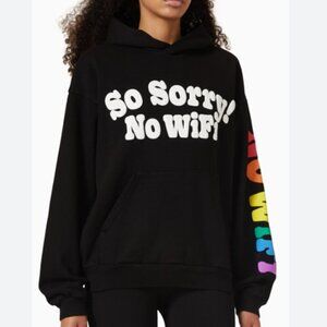 NWT MadHappy Hoodie So Sorry No Wifi | Black | Size Medium